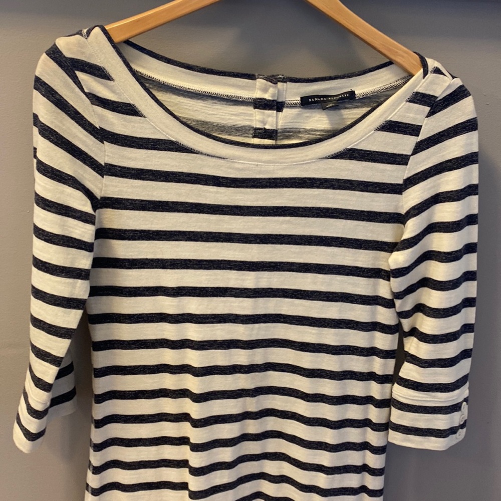 Banana Republic XS 3/4 sleeve boat neck dress
